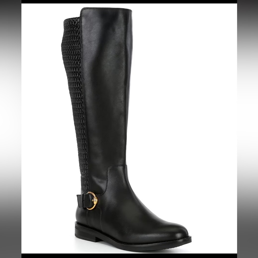 Cole Haan Clover Leather Stretch Tall Riding Boots size 8